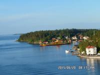 Fähre im Schärengarten von Stockholm