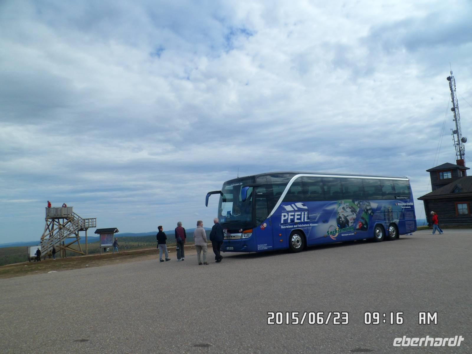 unser Bus von Pfeil Reisen