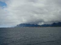 Blick zur Kette der Lofotinseln