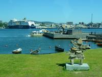 Blick von Bygdøy zur Color Line 