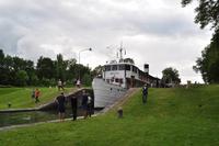 Carl Johann Slussen in Berg am Götakanal - Blaues Band Schweden - MS Diana