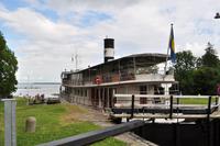 Carl Johann Slussen in Berg am Götakanal - Blaues Band Schweden - MS Diana