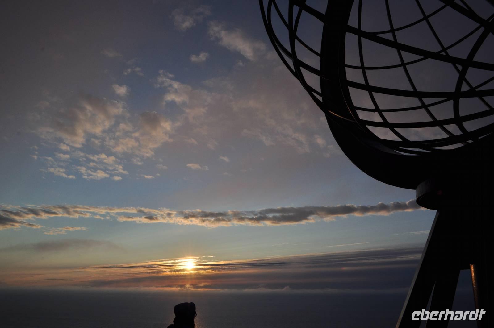 Nordkapp mit Sonne