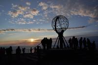 Nordkapp mit Sonne