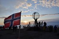 Nordkapp mit Sonne