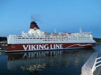 im Hafen von Mariehamm um Mitternacht