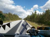 Finnlands Strassen schnurgerade