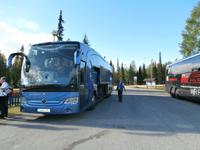 Luosto Abfahrt am Morgen