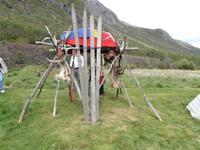 Lappen Camp auf dem Weg nach Dombas
