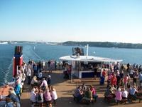 Fährausfahrt in Kiel 