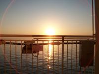 Abendstimmung auf der Fähre