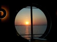 Abendstimmung auf der Fähre