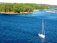 Fährausfahrt in Stockholm