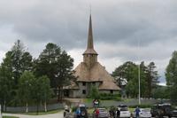 Eine Holzkirche in Dombas