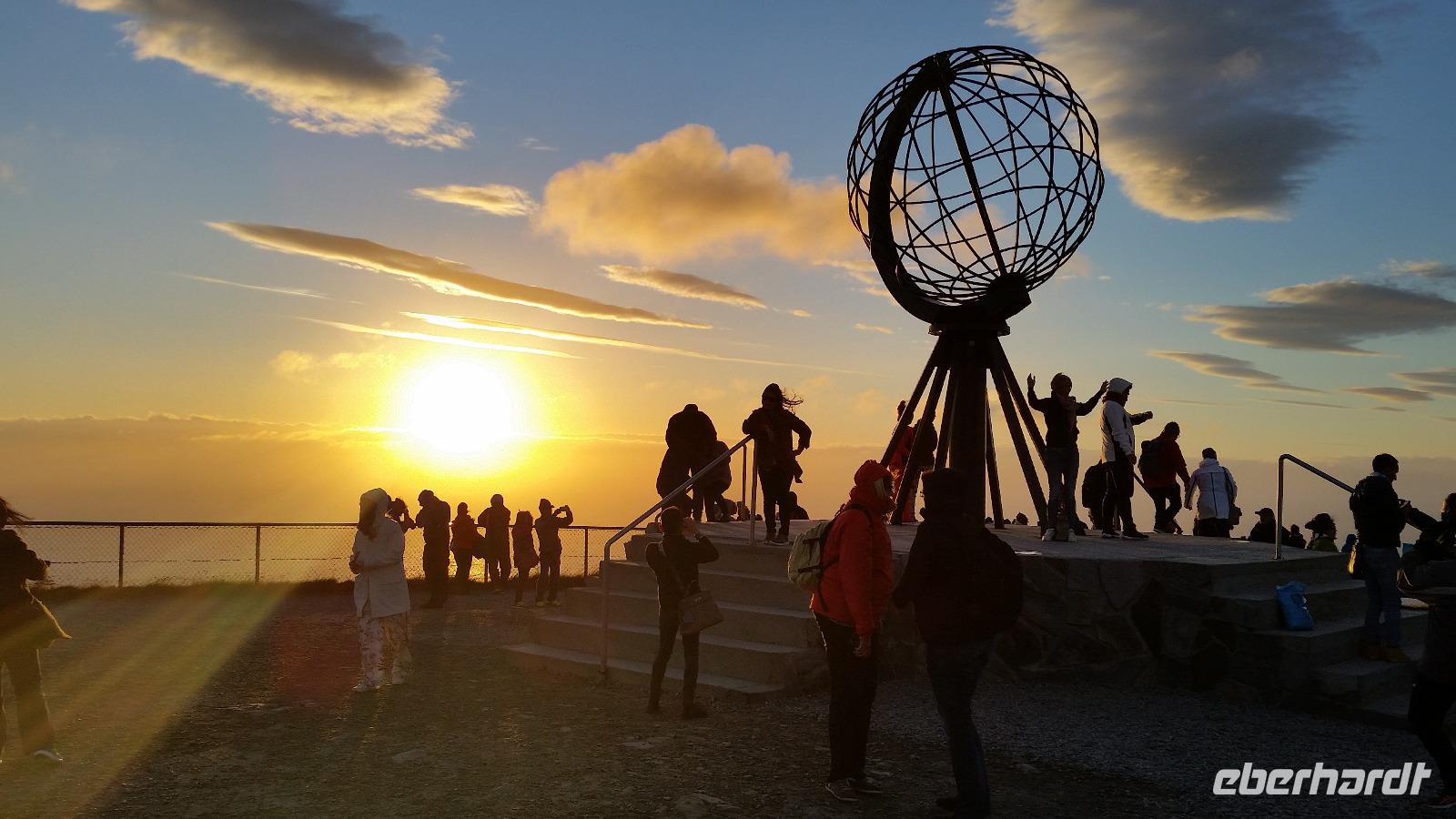 Traumhafter Sonnenschein am Nordkapp