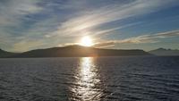 Hurtigruten M/S Midnatsol im Ullsfjord auf dem Weg von Skjervøy nach Tromsø