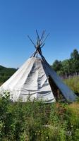 Ein Lavvo - ein traditionelles Sami-Zelt