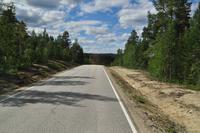 Die Achterbahn auf der finnischen Staatsstraße 92 von Inari nach Karasjok