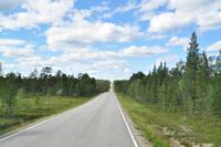 Die Achterbahn auf der finnischen Staatsstraße 92 von Inari nach Karasjok