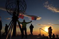 Am sonnigen Nordkapp