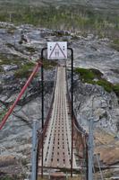 Hängebrücke über den Repparfjordelven
