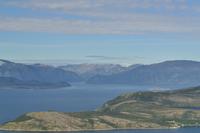 Außerplanmäßiges Abendessen am Gildetun - Blick auf Kvænangen und den Øksfjordjøkelen