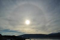Ein Halo um die Sonne bei Mo i Rana