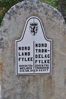 Grenze der Regionen Nord-Norge und Trøndelag