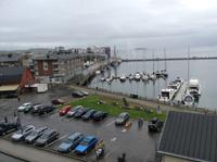 das Hafenbecken in Harstadt