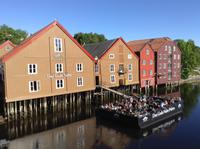 alte Lagerhäuser in Trondheim