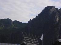 markanter Fels in Svolvär