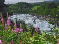 Wasserfall Laksfoss