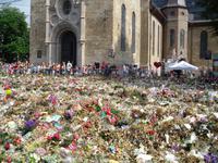 Blumenmeer vorm Osloer Dom