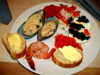 Leckeres Diner auf der Fähre