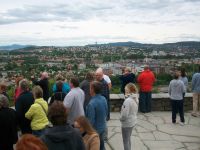 Eberhardt - Reisegruppe mit Blick auf Trondheim 