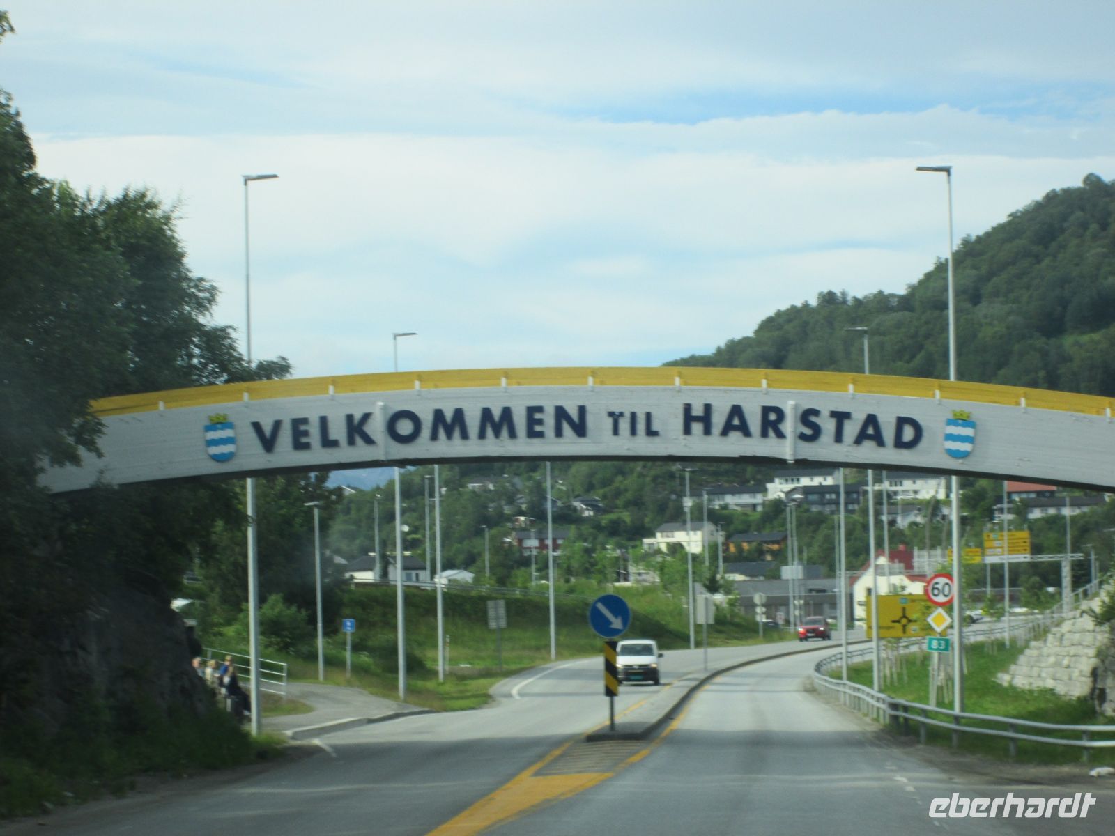 Harstad auf Vesteralen Stadteinfahrt