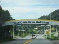 Harstad auf Vesteralen Stadteinfahrt