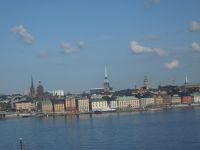 Blick auf Stockholm von Södermalm aus