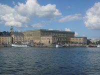 Blick auf Stockholms Königsschloss