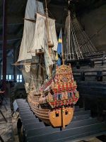 Modell des 1628 bei seiner Jungfernfahrt gesunkenen Kriegsschiffes 