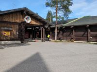 im Weihnachtsmanndorf bei Rovaniemi