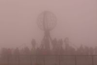 so kann es am Nordkap um Mitternacht auch aussehen - wenn die Sonne sich versteckt (© Foto: B.Stroech)