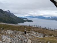 Ausblick vom Gästehaus Gildetun am Kvænangsfjell