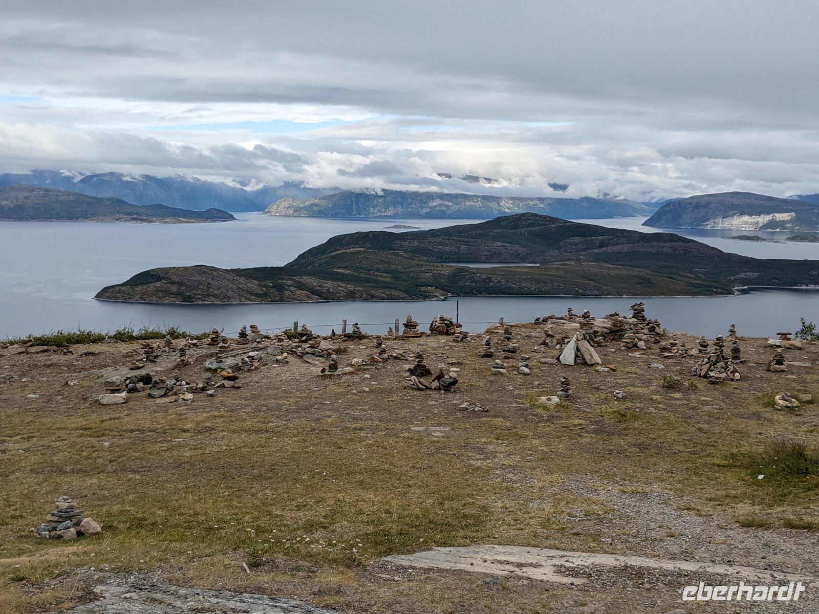 Ausblick vom Gästehaus Gildetun am Kvænangsfjell