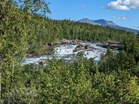 Blick auf einen Tel des Målselvsfoss