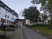 Abendstimmung am Hotel in Mo i Rana, knapp unterhalb des Polarkreises