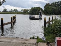 Heimreise: beim Stau-Umfahren ging es per Flussfähre über die Havel - eine letzte Fjord-Erinnerung...