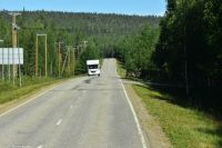 E75 - Verkehr in Finnisch Lappland - Rentier gesehen?