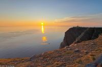 Mitternachtssonne (Midnatsol) am Nordkapp - Polartag