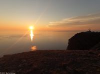 Mitternachtssonne (Midnatsol) am Nordkapp - Polartag